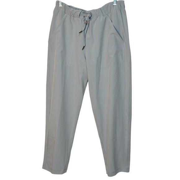 Under Armour Lightweight Woven Drawstring Pants Activewear Loose Fit Gray L - Picture 1 of 4